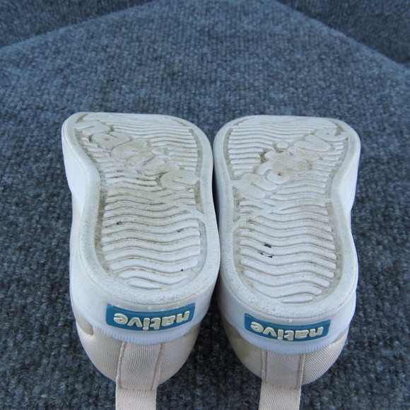 Native‎ Girls Sneaker Shoes Beige Fabric Slip On Size T 6 Medium - Picture 6 of 7